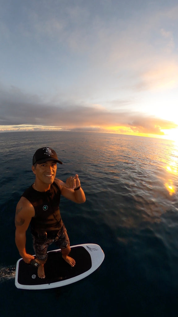 Kailua sunrise on efoil