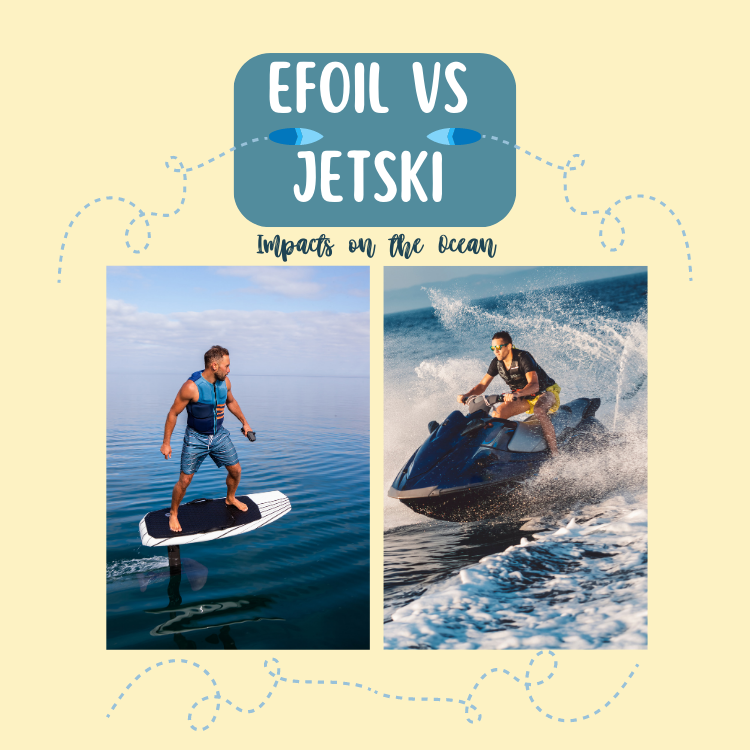 Efoils vs. Jet Skis in the Ocean